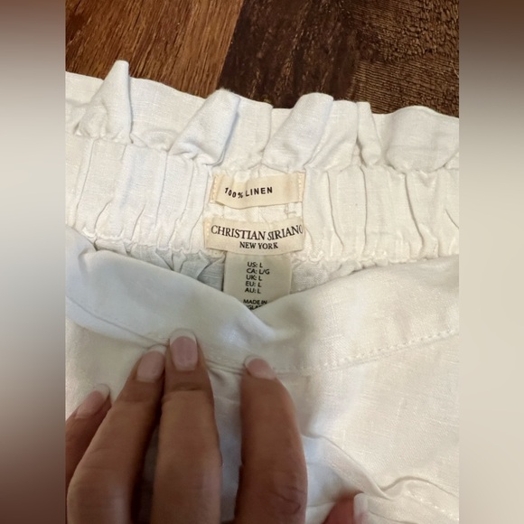 Christian Siriano Linen skort sz L - Picture 3 of 3